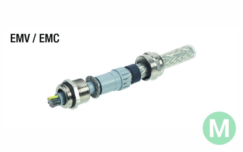 metric metal emi emc cable gland