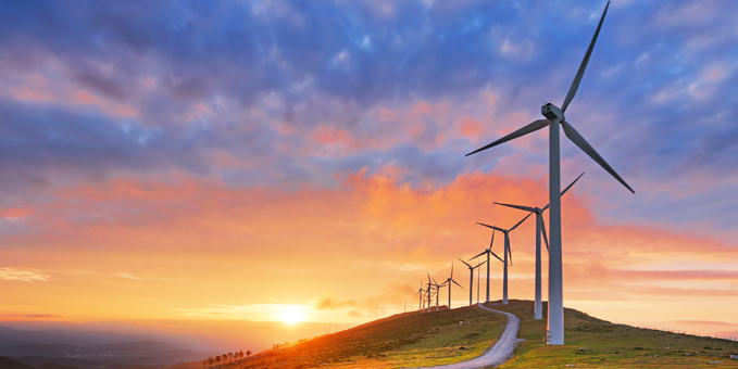 wind tower field