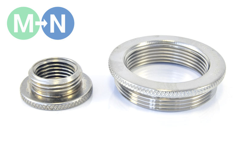 Nickel Plated Brass Thread Reducers Metric to MetricThreads, RM-4020-BR
